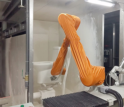 機(jī)械手自動噴釉線